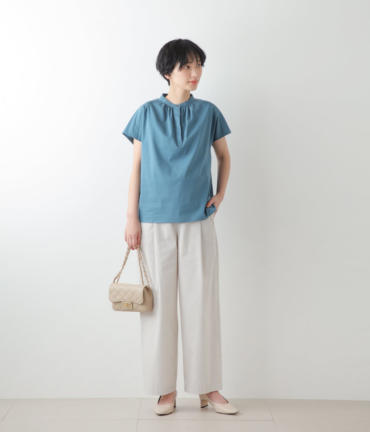 Amazon | [ニューヨーカー] クリアポプリン フレンチスリーブ