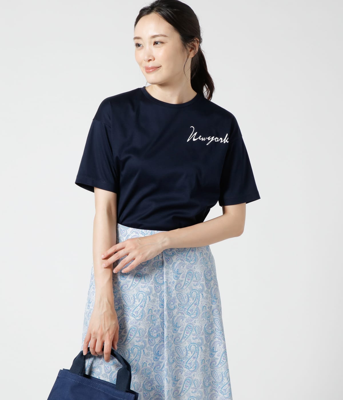 バイオシルケットスムース 半袖プリントＴシャツ