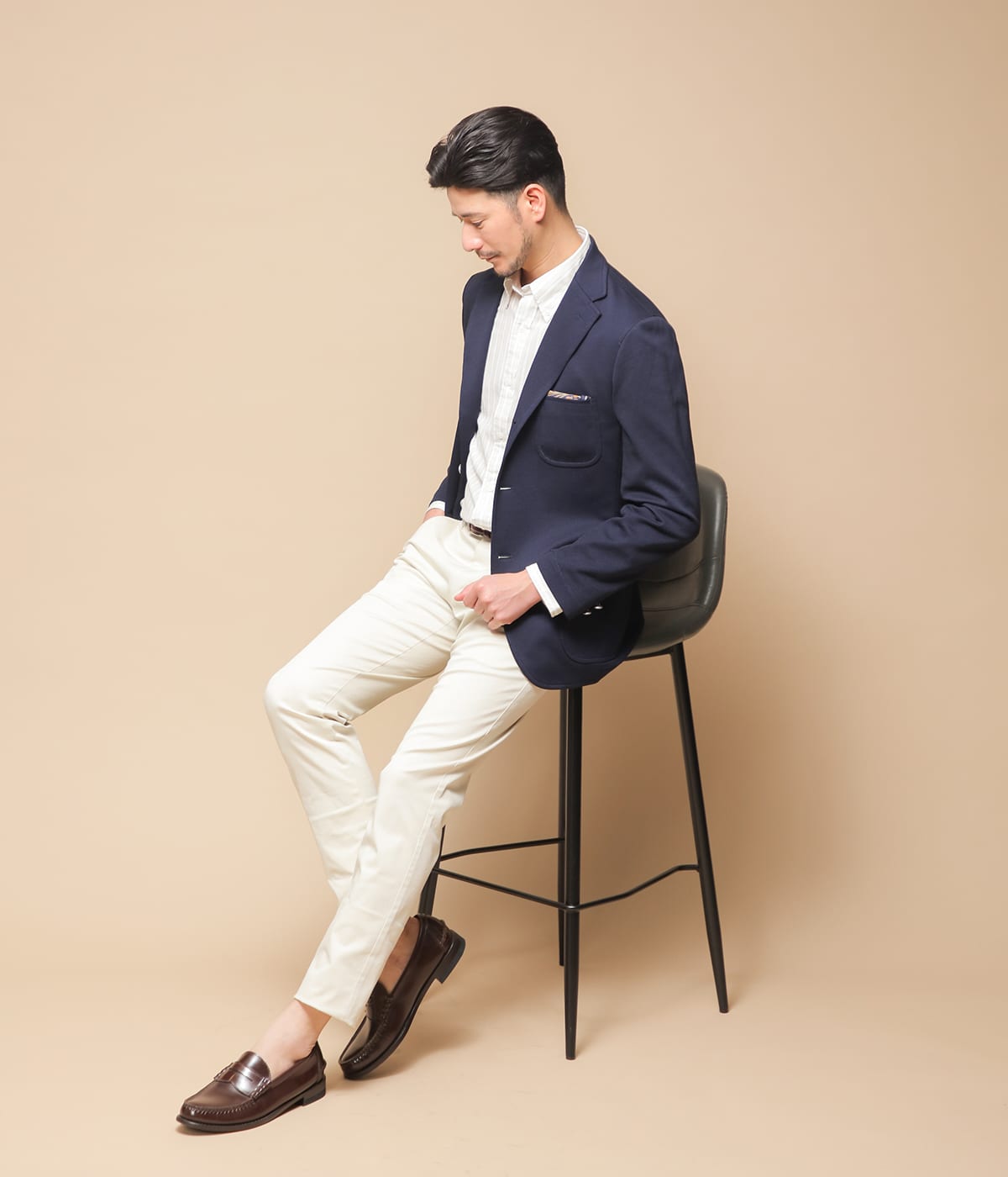 ストレッチ】ツイル スリムフィットパンツ(ノータック)(82268861-2023