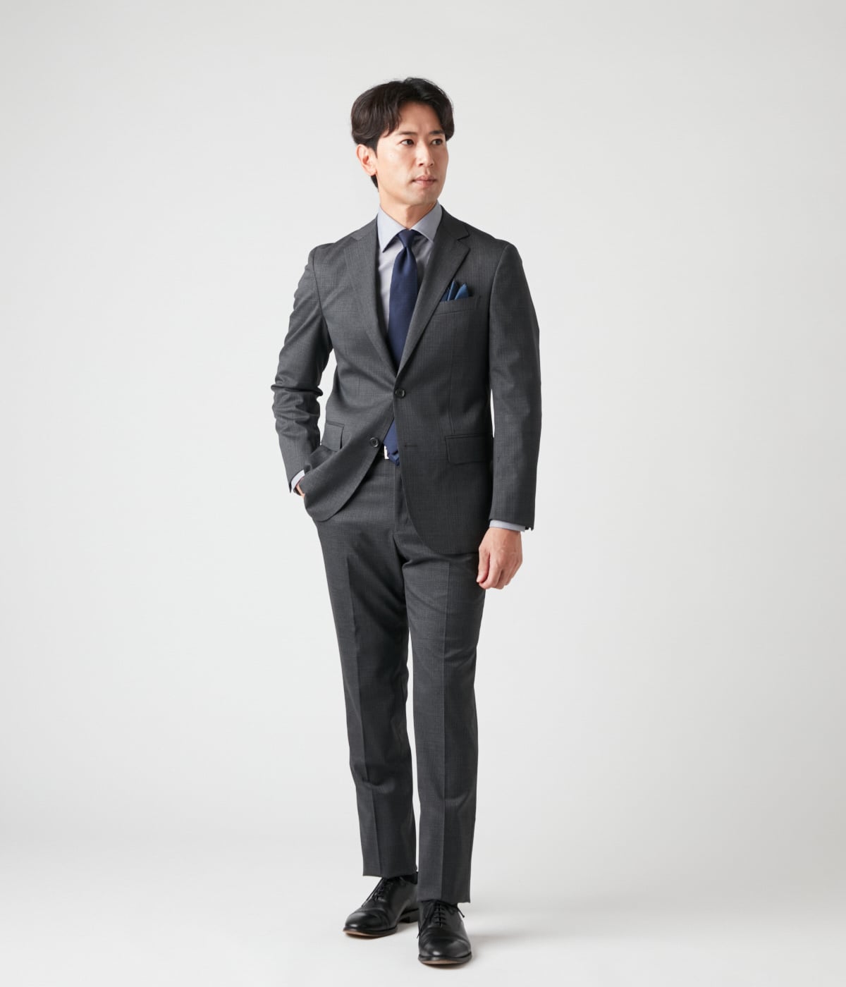 ストレッチ・防シワ】TRAVEL COMFORT ミックスチェック スーツ