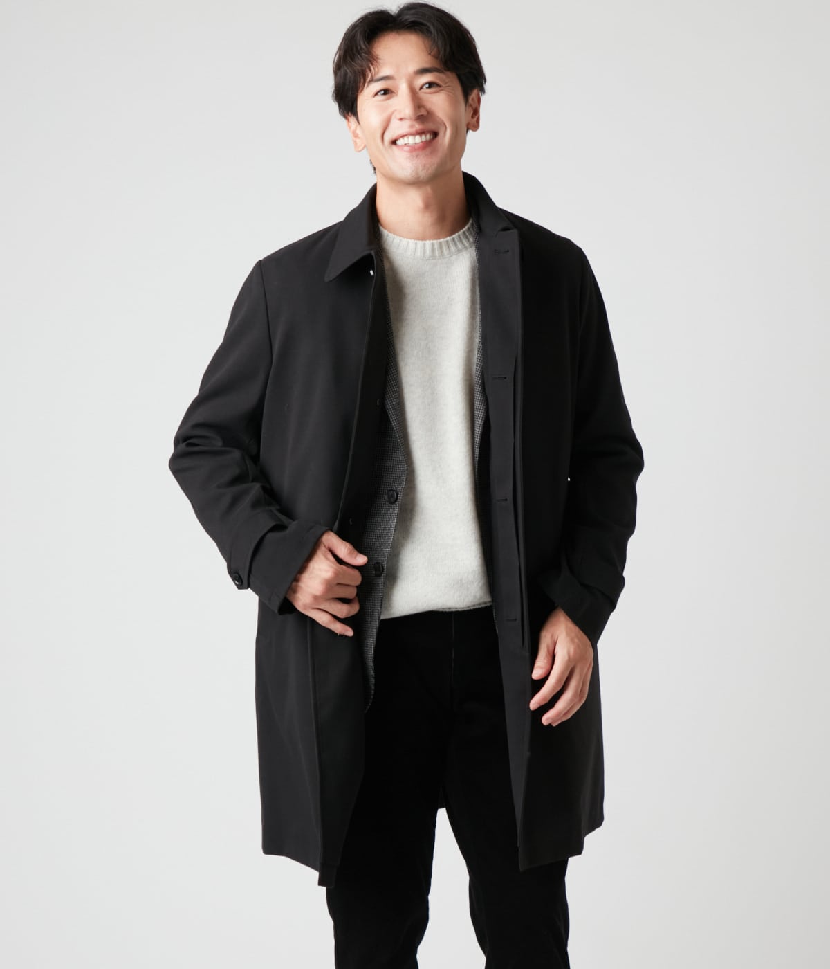 BARNEYS NEW YORK - バーニーズニューヨーク カシミヤ混ウールステンカラーコート ブラック M【美品】の通販 by スルタン's  shop｜バーニーズニューヨークならラクマ
