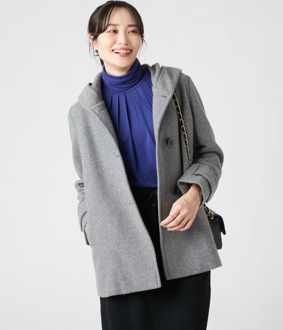 ロービングバスケット フーデッドショートコート