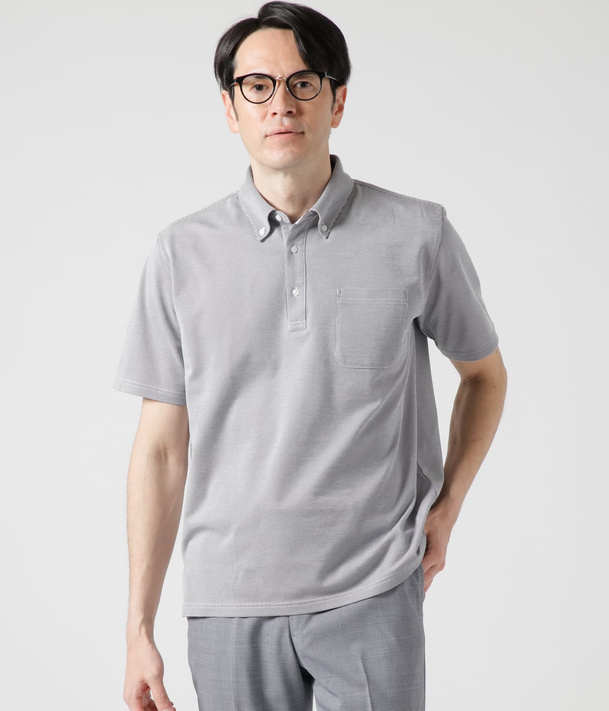 【吸水速乾】COOL COMFORT コードレーン ボタンダウンポロシャツ