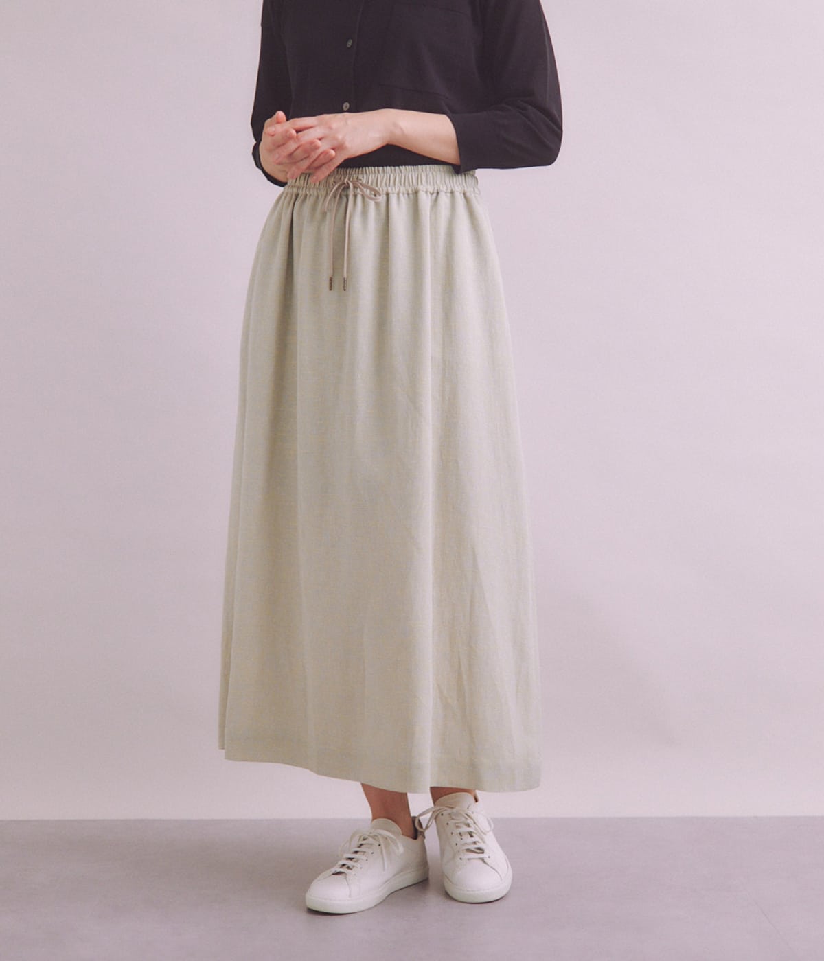 Twist Linen ギャザースカート