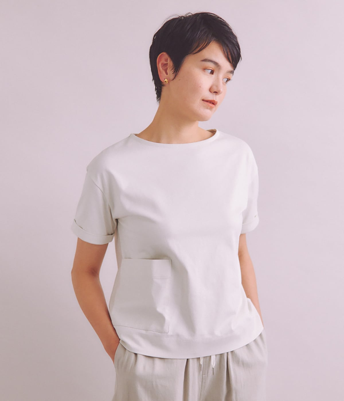 Luster Soft Jersey ポケットTシャツ