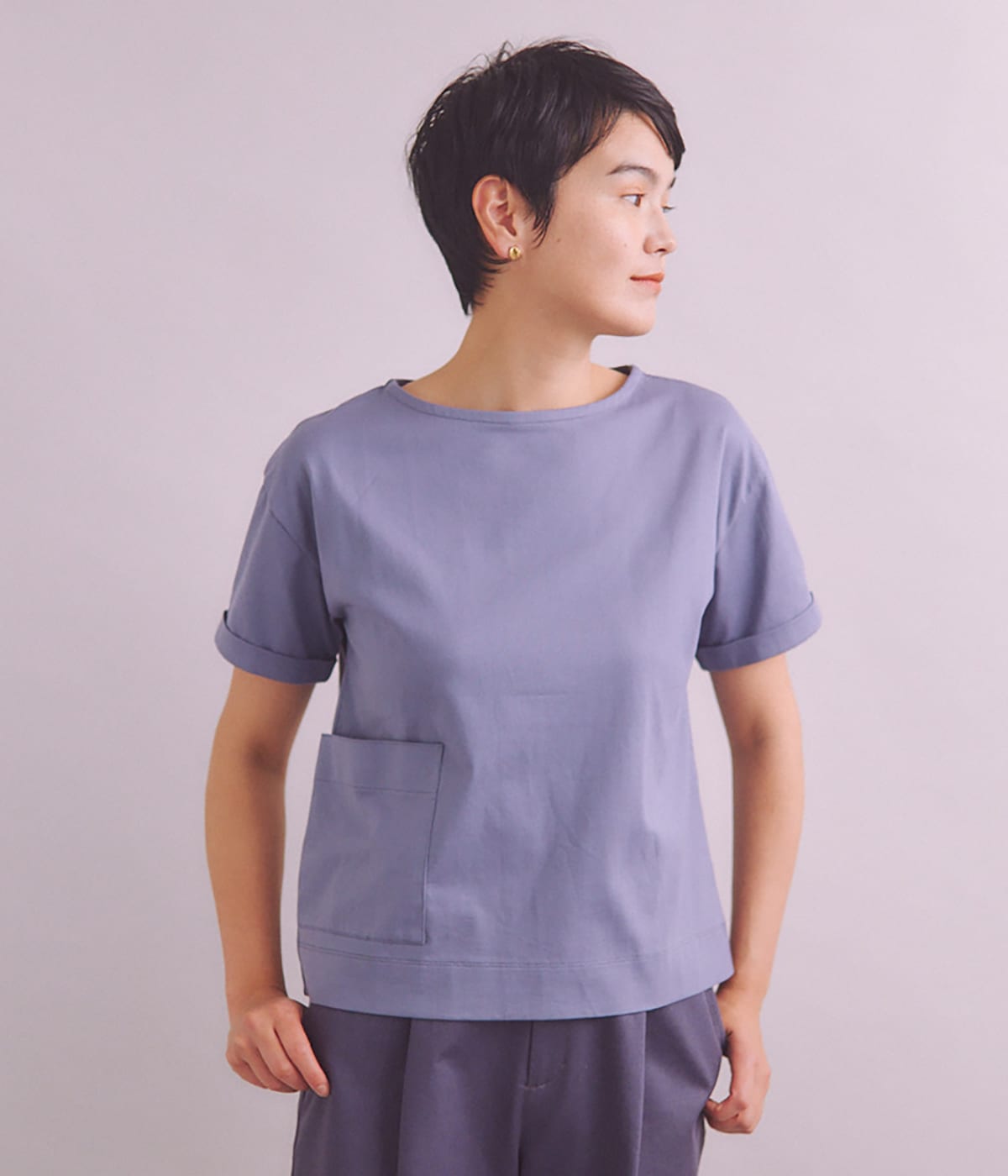 Luster Soft Jersey ポケットTシャツ