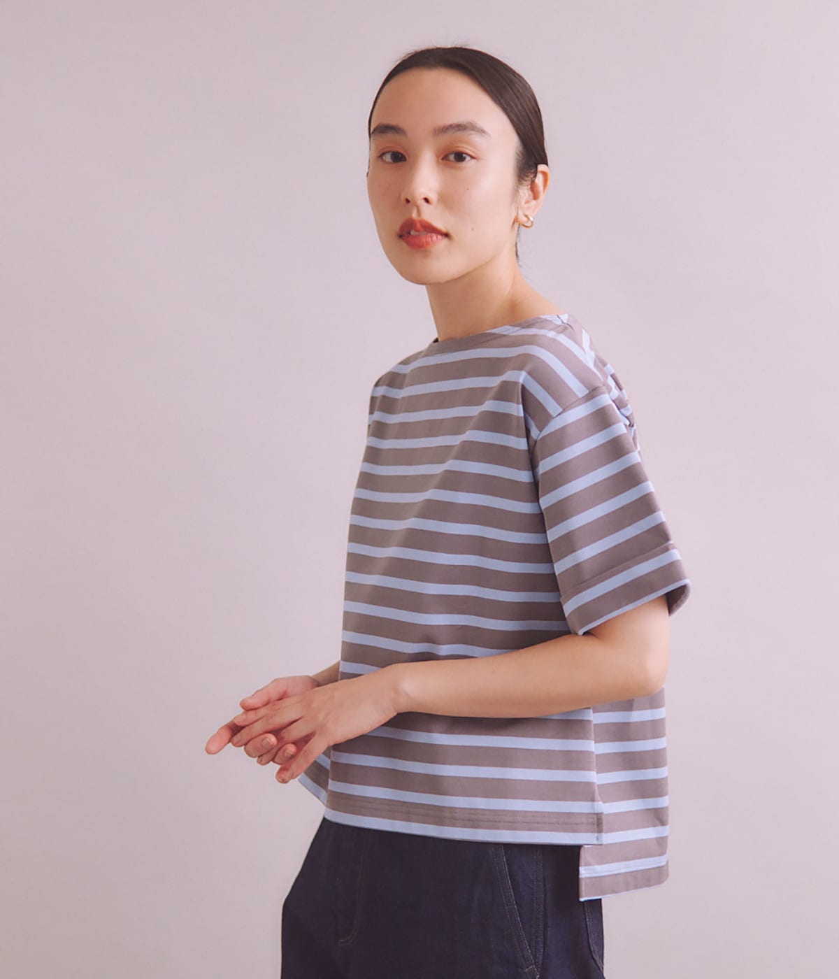 NEWYORKERの[ULTIMA] Cotton Border Tシャツ