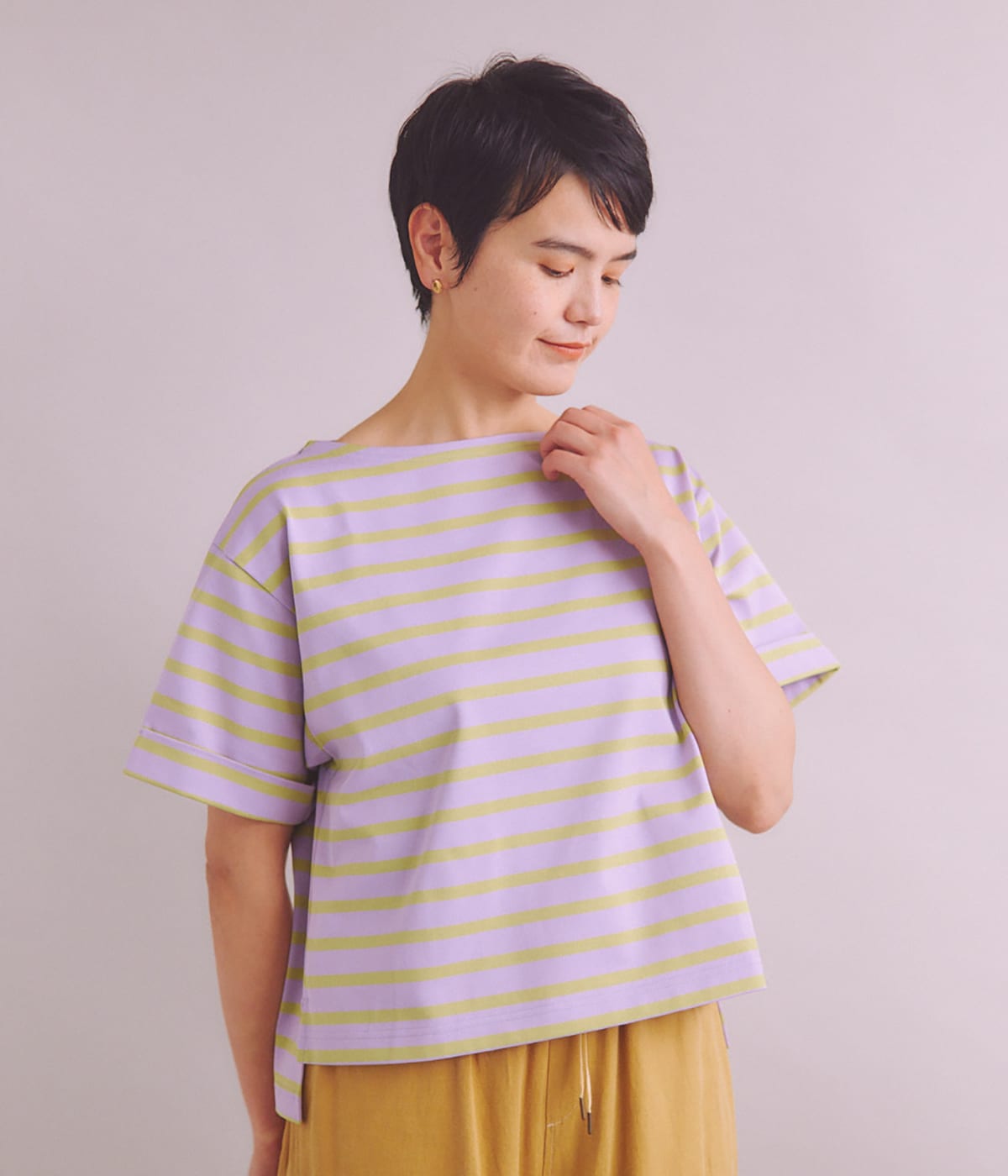 NY.ONLINEの[ULTIMA] Cotton Border Tシャツ