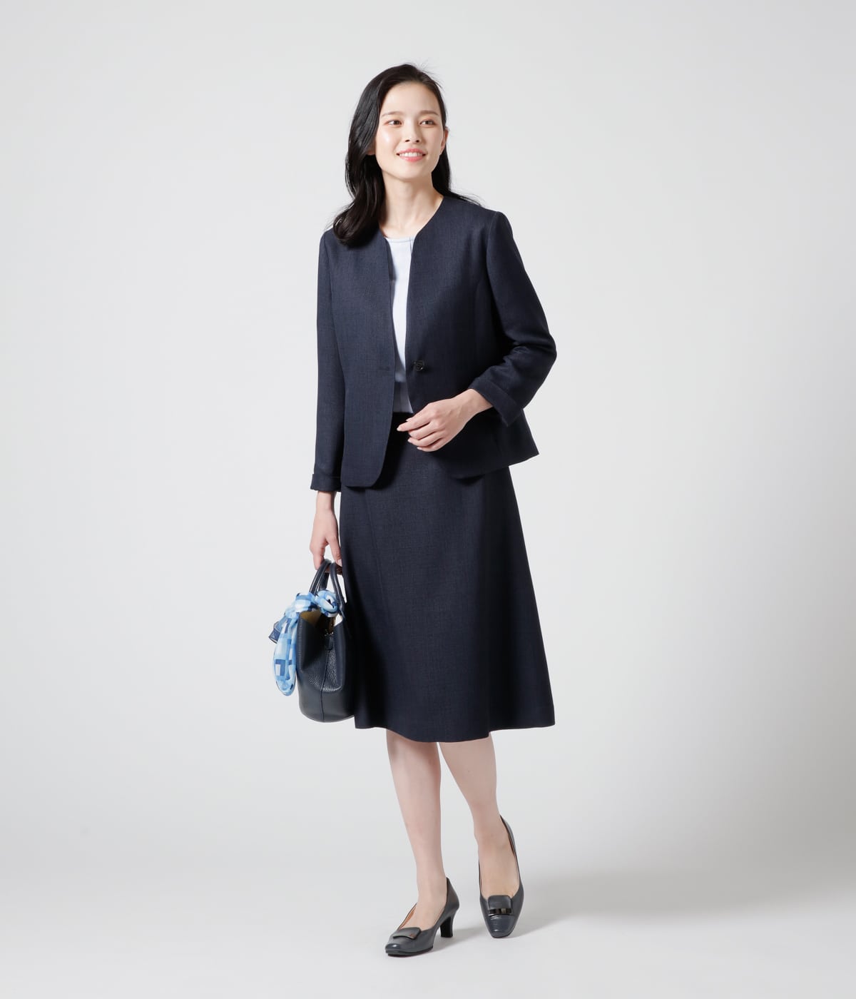 CHANEL #wpc シャネル スカート 42 濃紺 カシミア タイト ロング