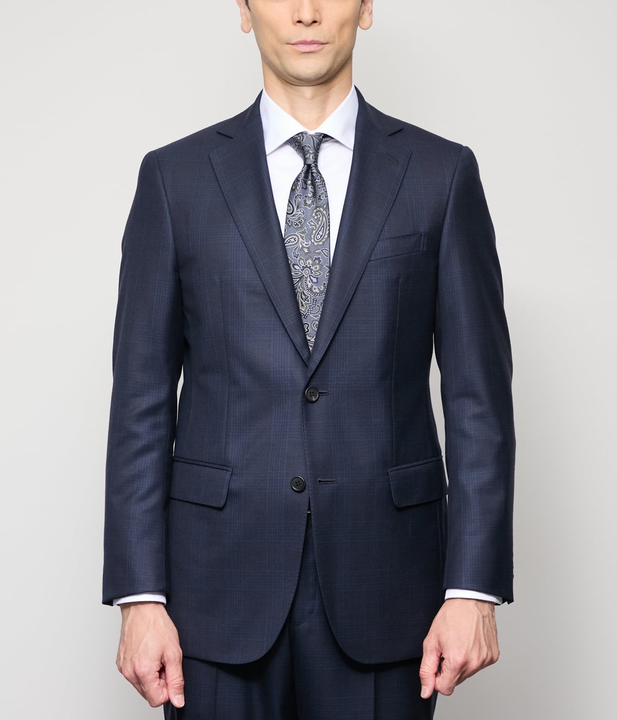 TAILOR CLOTH シルク混 チェック スーツ(11026100-2025