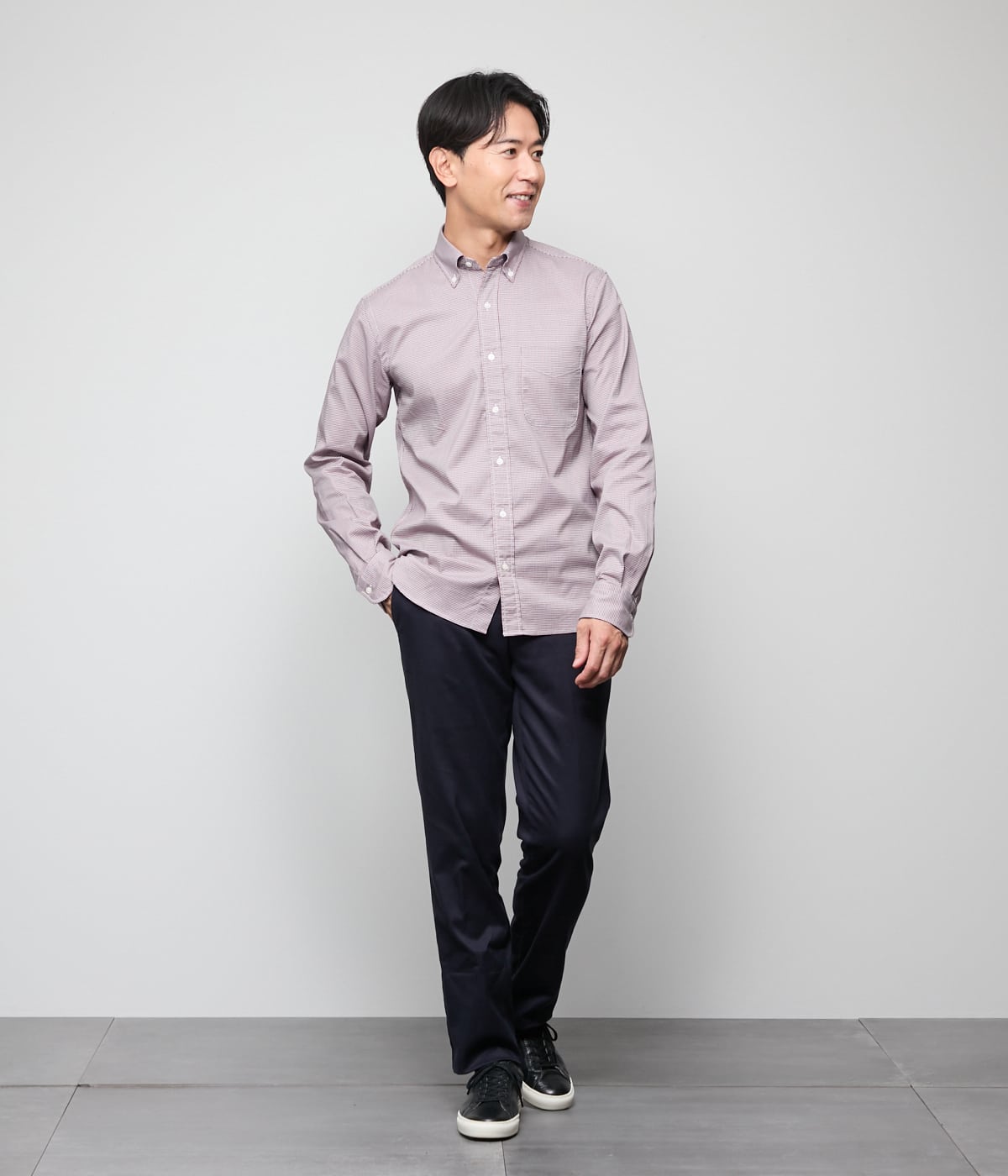 ストレッチ】オックス ガンクラブ 長袖ショートボタンダウン