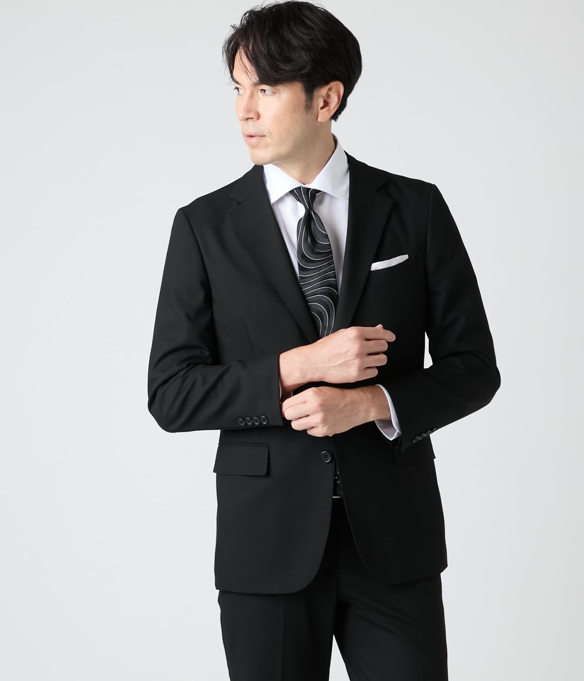 【ストレッチ・防シワ】FLEX COMFORT ギャバストレッチ スーツ