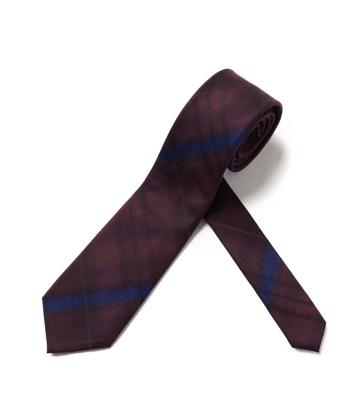 オンブレチェック ネクタイ