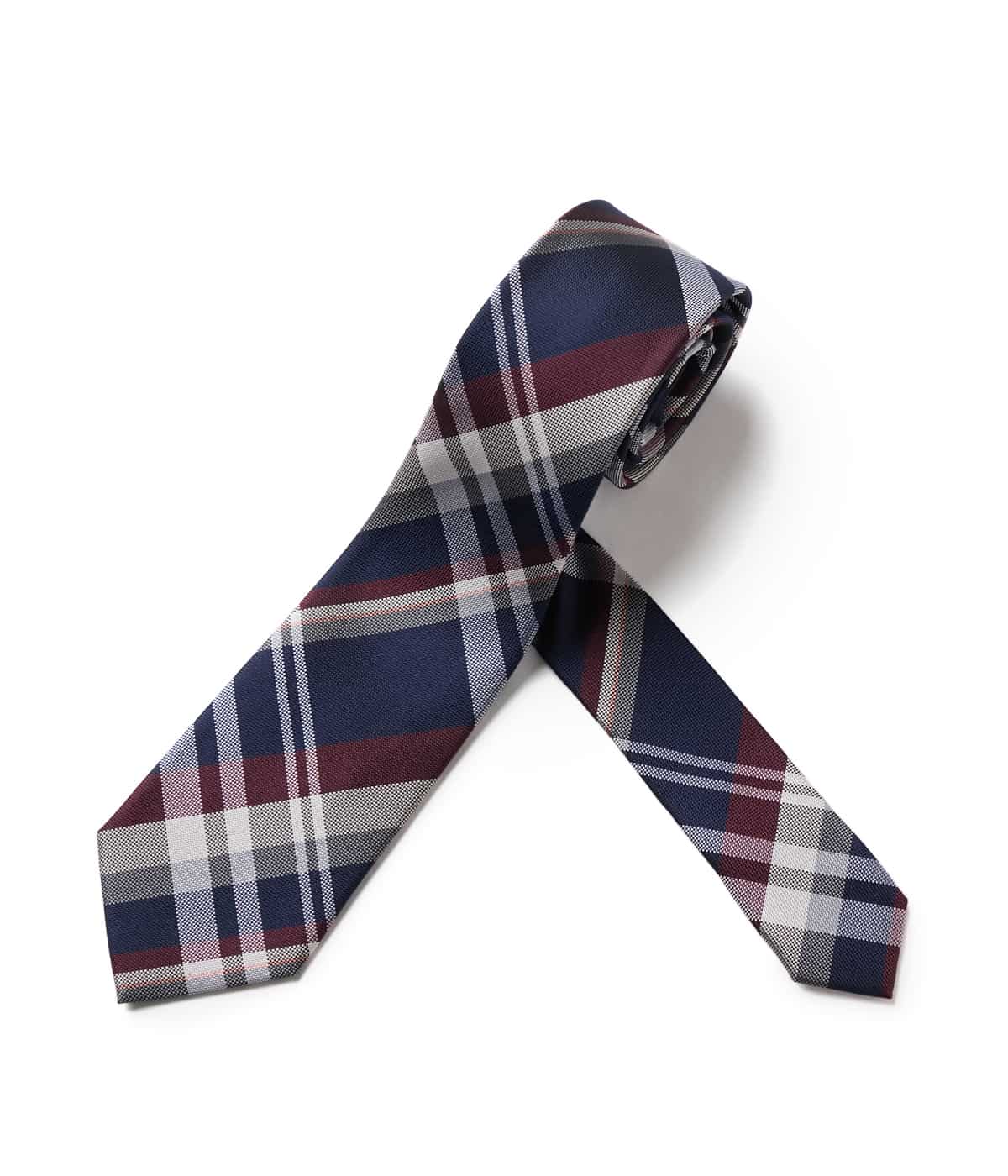 マドラスチェック ネクタイ