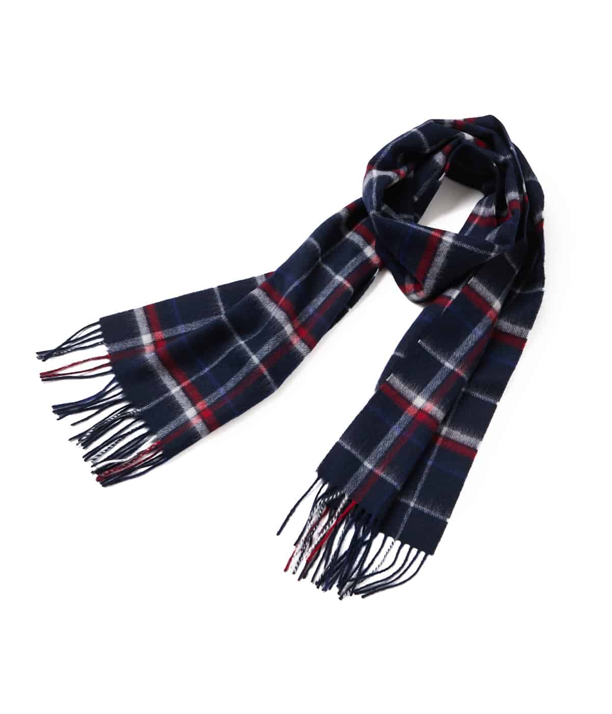 ウール チェック マフラー