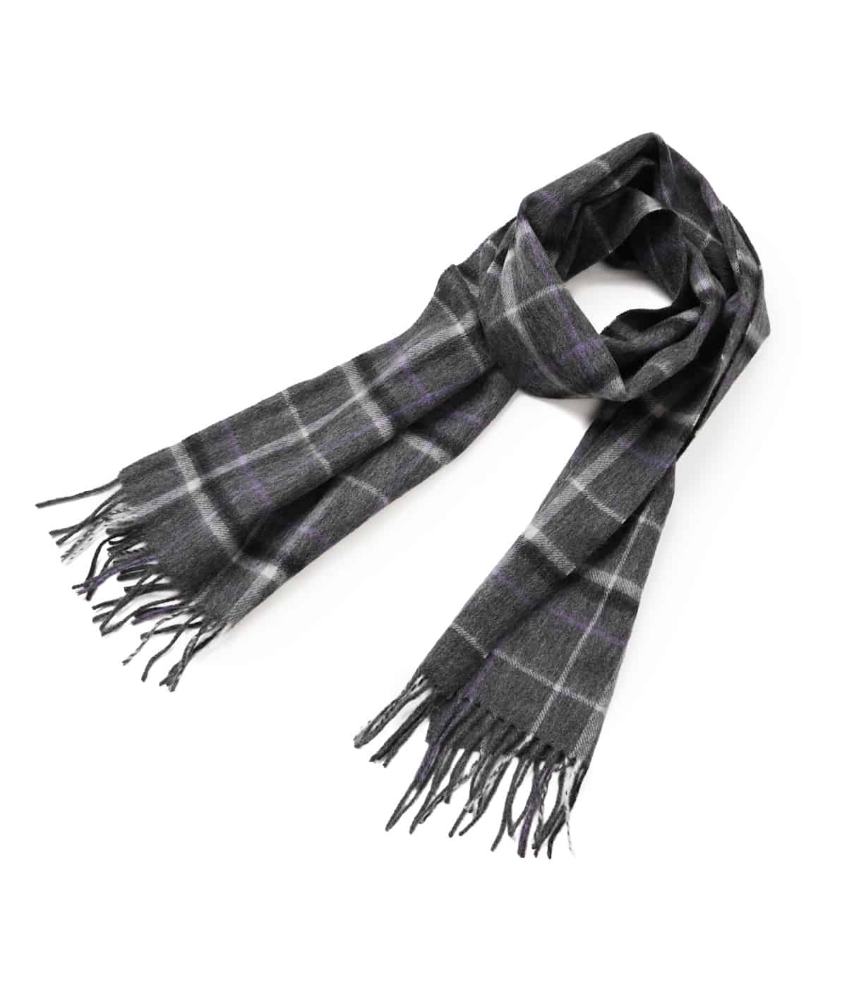 ウール チェック マフラー