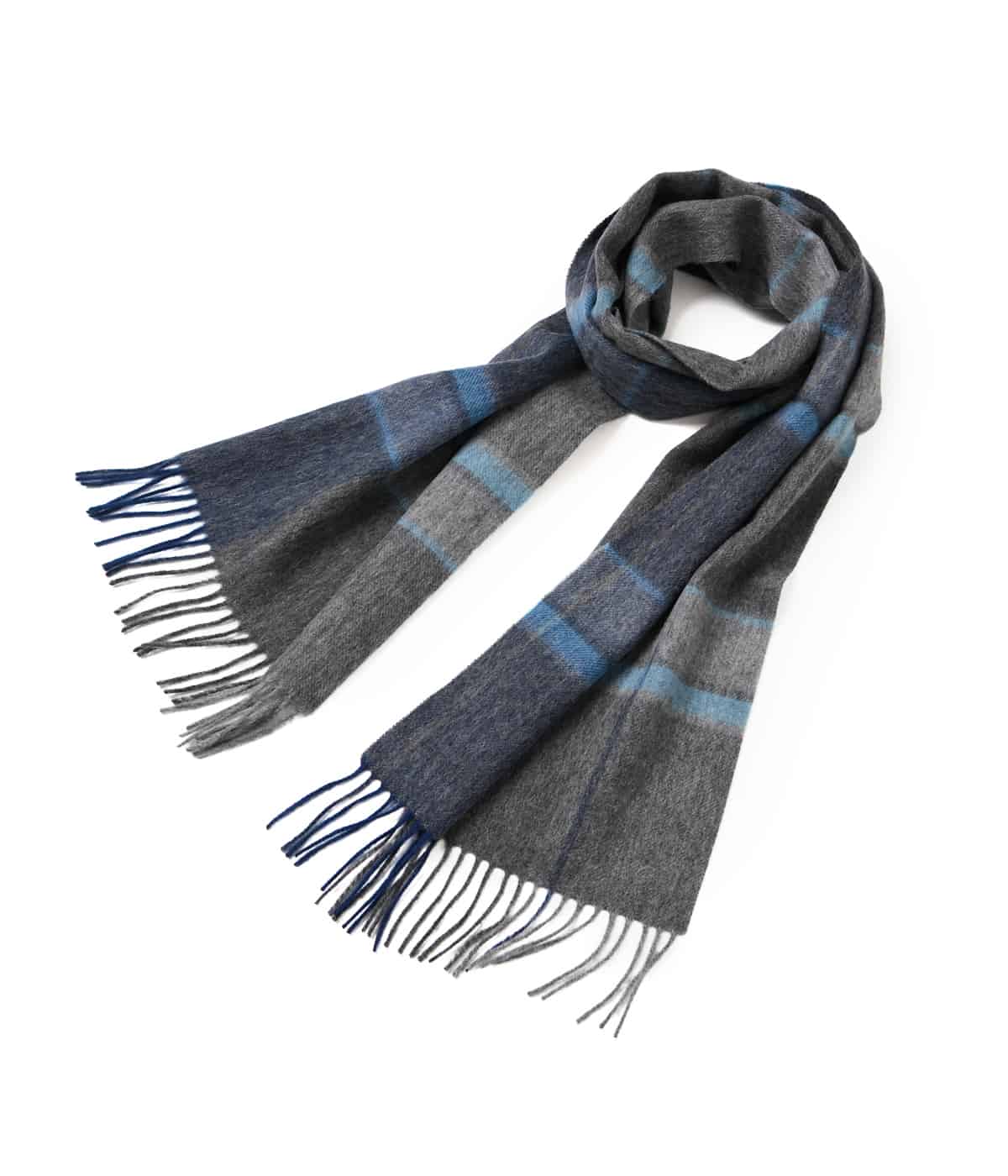 ウール ビッグチェック マフラー