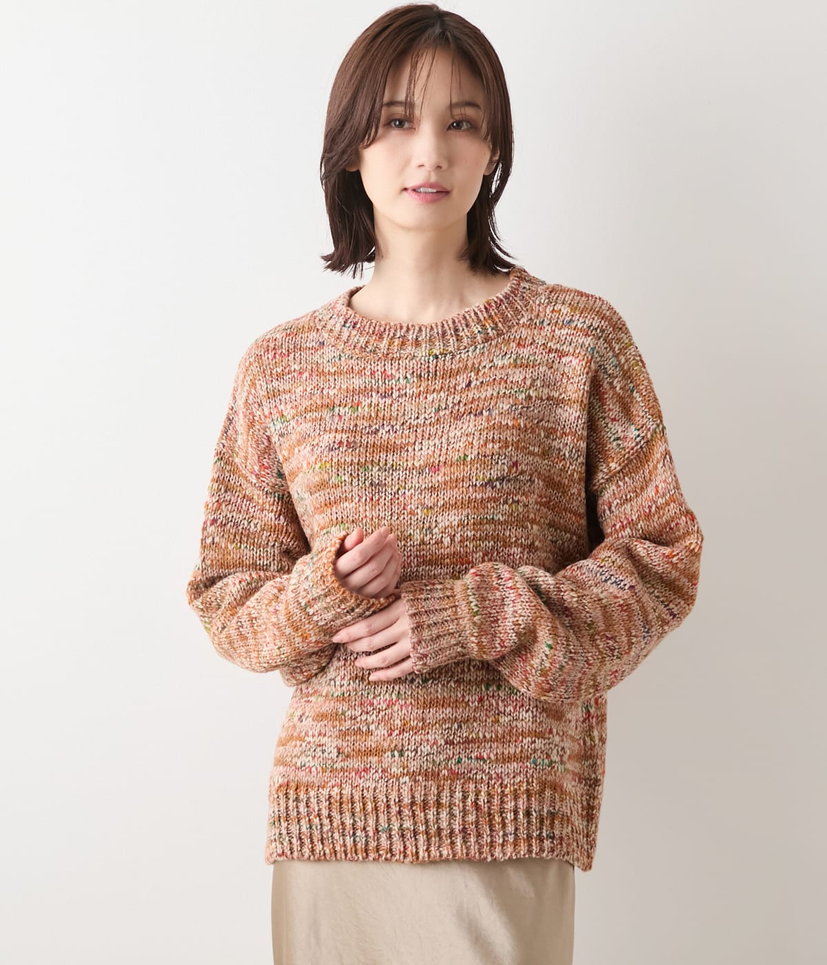 【WEB限定】TRICOTS JEAN MARC(トリコット・ジーン・ マルク) ミックスヤーンニット
