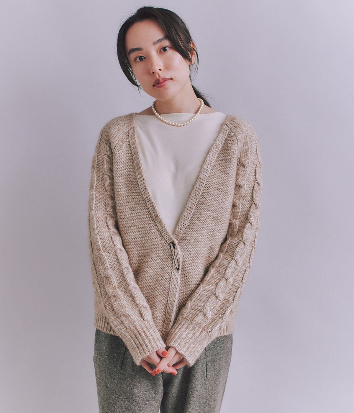 【未使用】Plage5G CO Knit カーディガン 中古・古着通販】PLAY COMME des GARCONS (プレイ