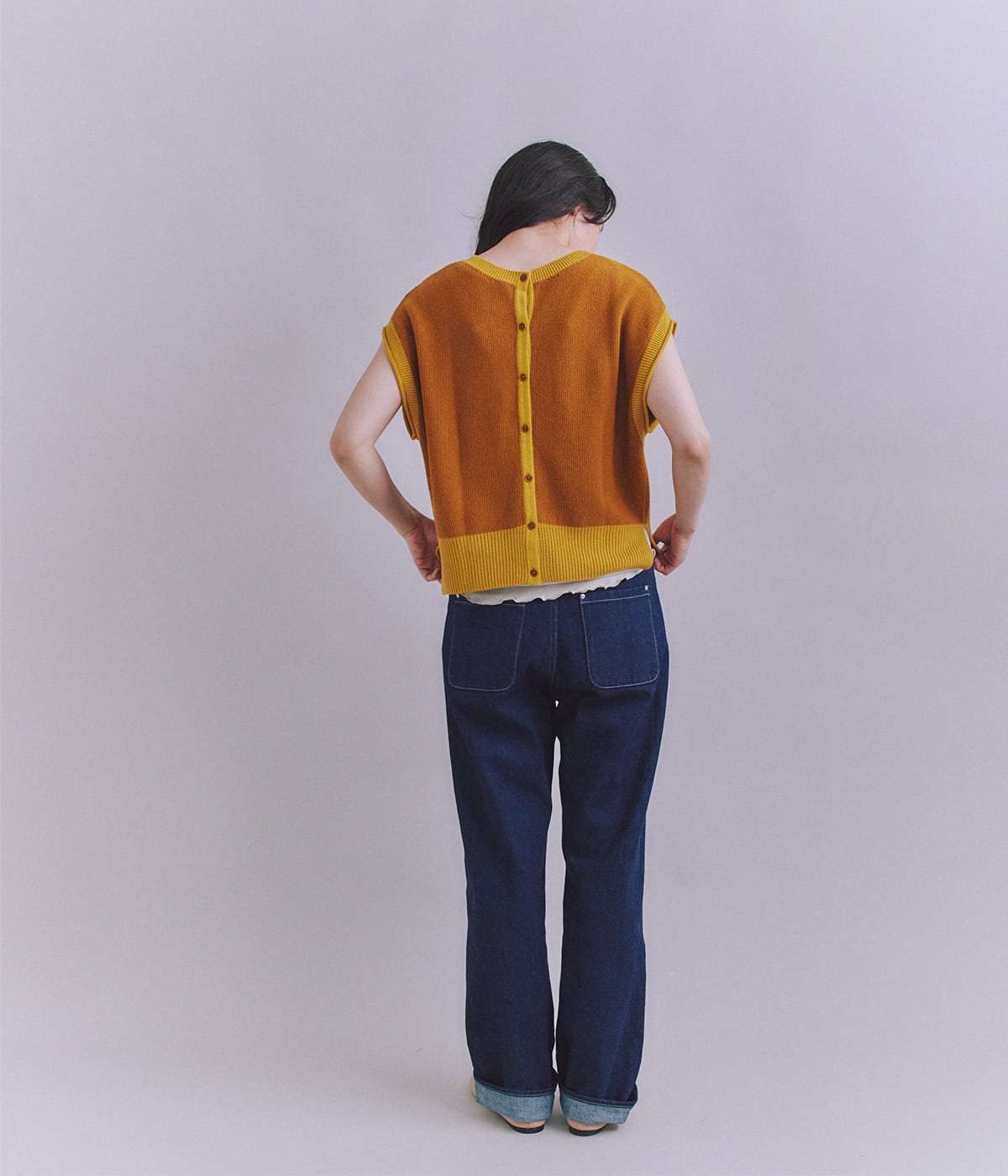 美品⭐︎RIVE DROITE 2WAY YAK100 ニット ベージュ GYDA（ジェイダ）の「【セットアップ】カシュクール2WAYニット