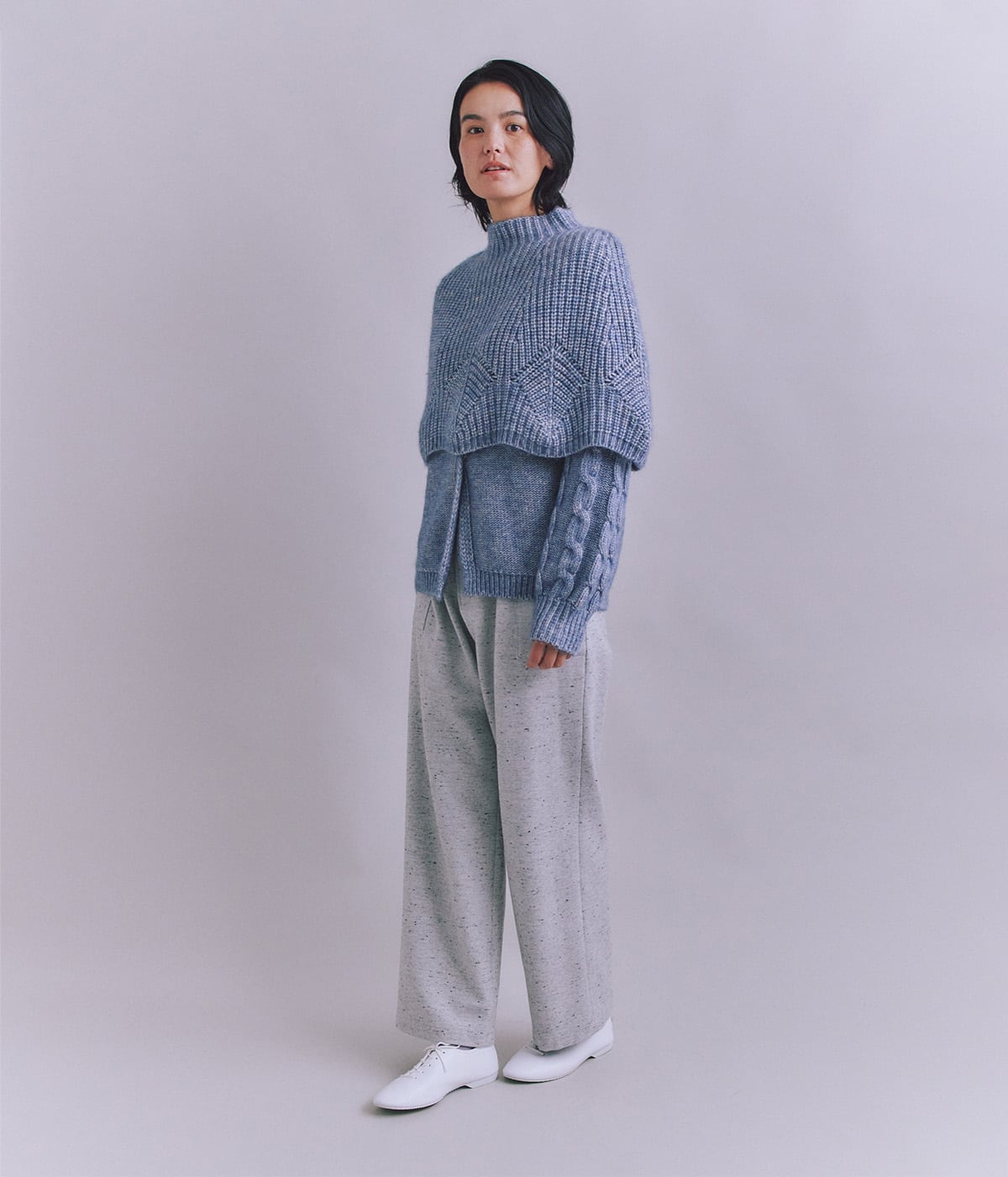 9/27迄限定SALE 未使用【Plage】Collar Knit〔グレー〕 ほぼ新品・未使用【Plage】Collar Knit〔グレー〕