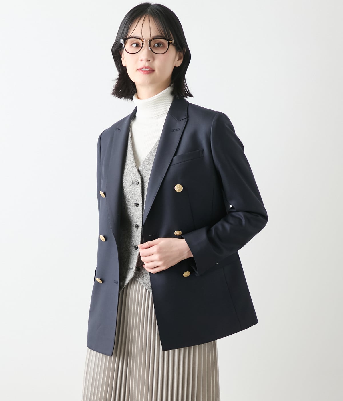 PREMIUM CLOTH Beyond ダブルブレストブレザー