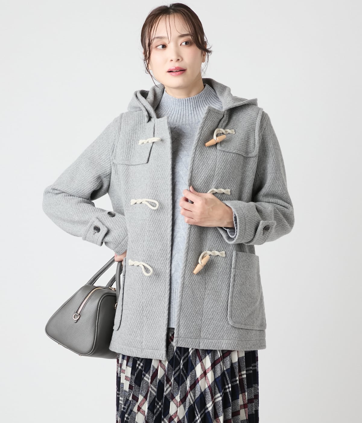 ウールバスケット ショートダッフルコート