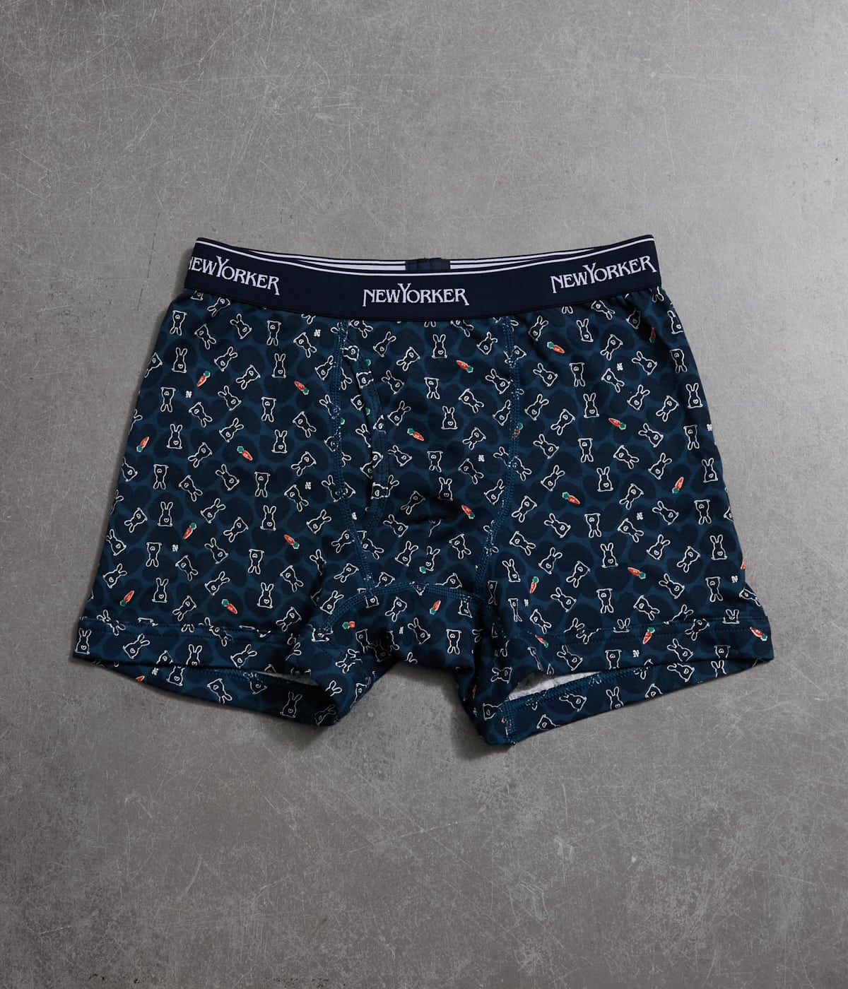 うさぎモチーフ 前開きアウトゴム ボクサーブリーフ