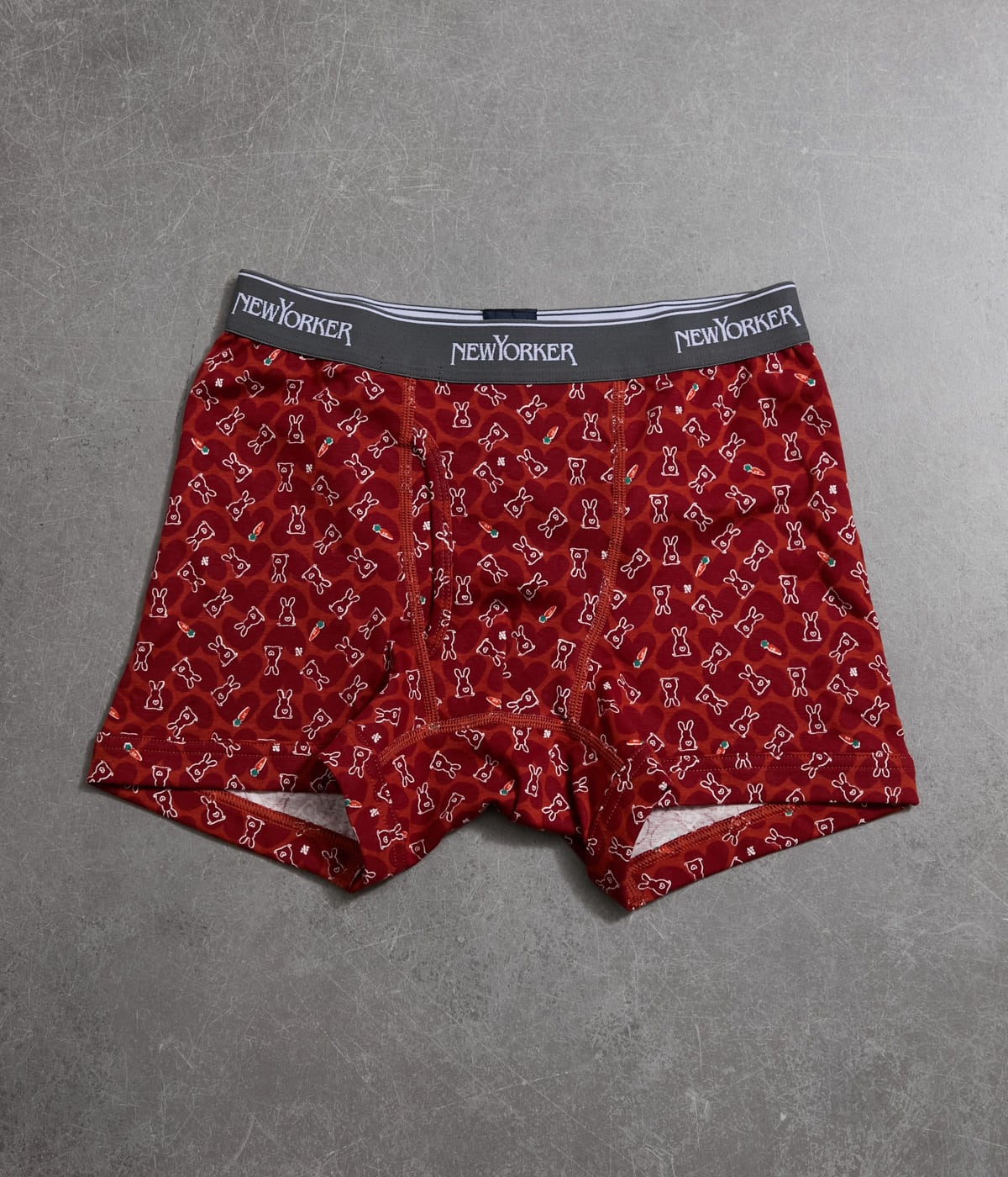 うさぎモチーフ 前開きアウトゴム ボクサーブリーフ