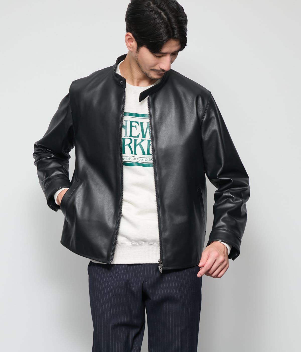 TRADITIONAL SPIRITS ゴートレザー シングルライダース