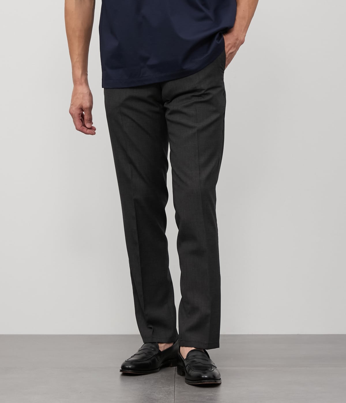 【ウォッシャブル・防シワ】TRAVEL COMFORT SMART MERINO ノータック シャーリングパンツ