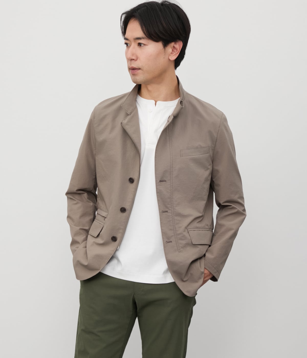 【ストレッチ・防シワ】COOLDOTS ミニリップストップ コンバーチブルアウター