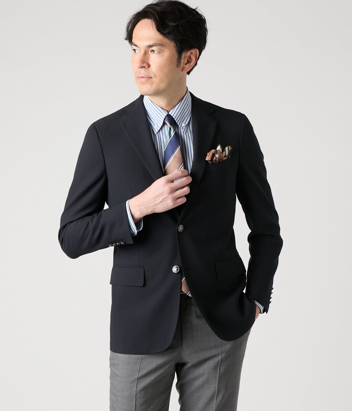 【防シワ】TRAVEL COMFORT ハイツイストクロス ブレザー
