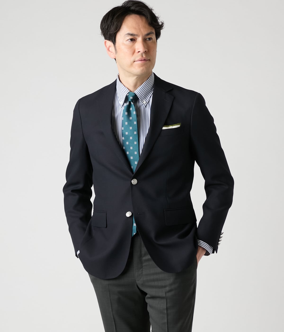 【撥水】COOL COMFORT ハイツイストメッシュ ブレザー