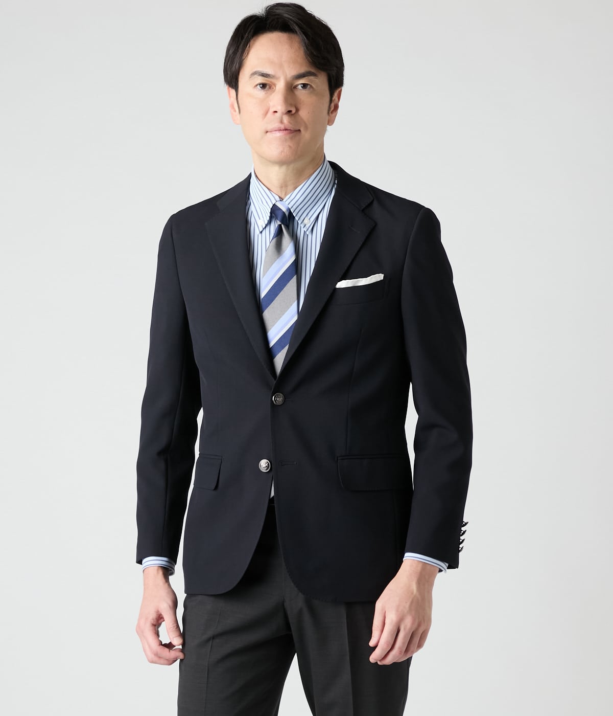 【ストレッチ・防シワ・吸水速乾】FLEXY メッシュストレッチ ブレザー