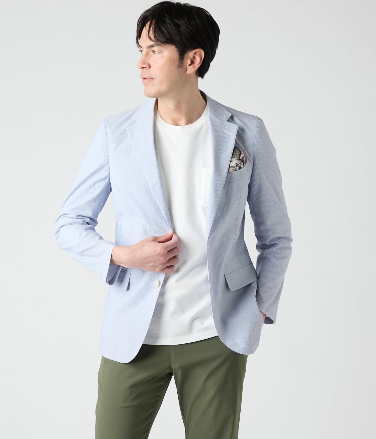 【吸水速乾・ウォッシャブル】COOL COMFORT サッカーコードレーン ジャケット
