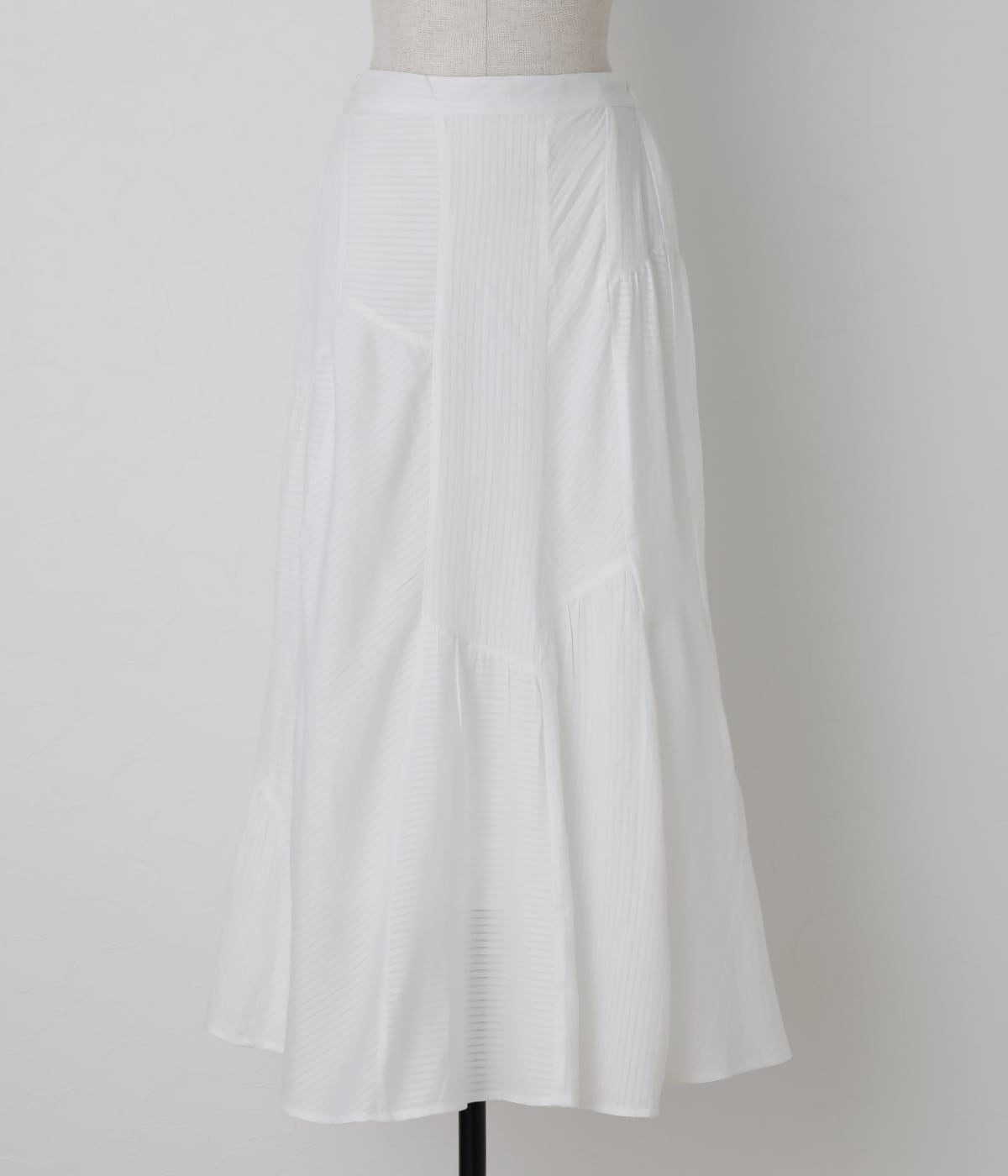 Cotton Stripe Dobby ランダムカットスカート