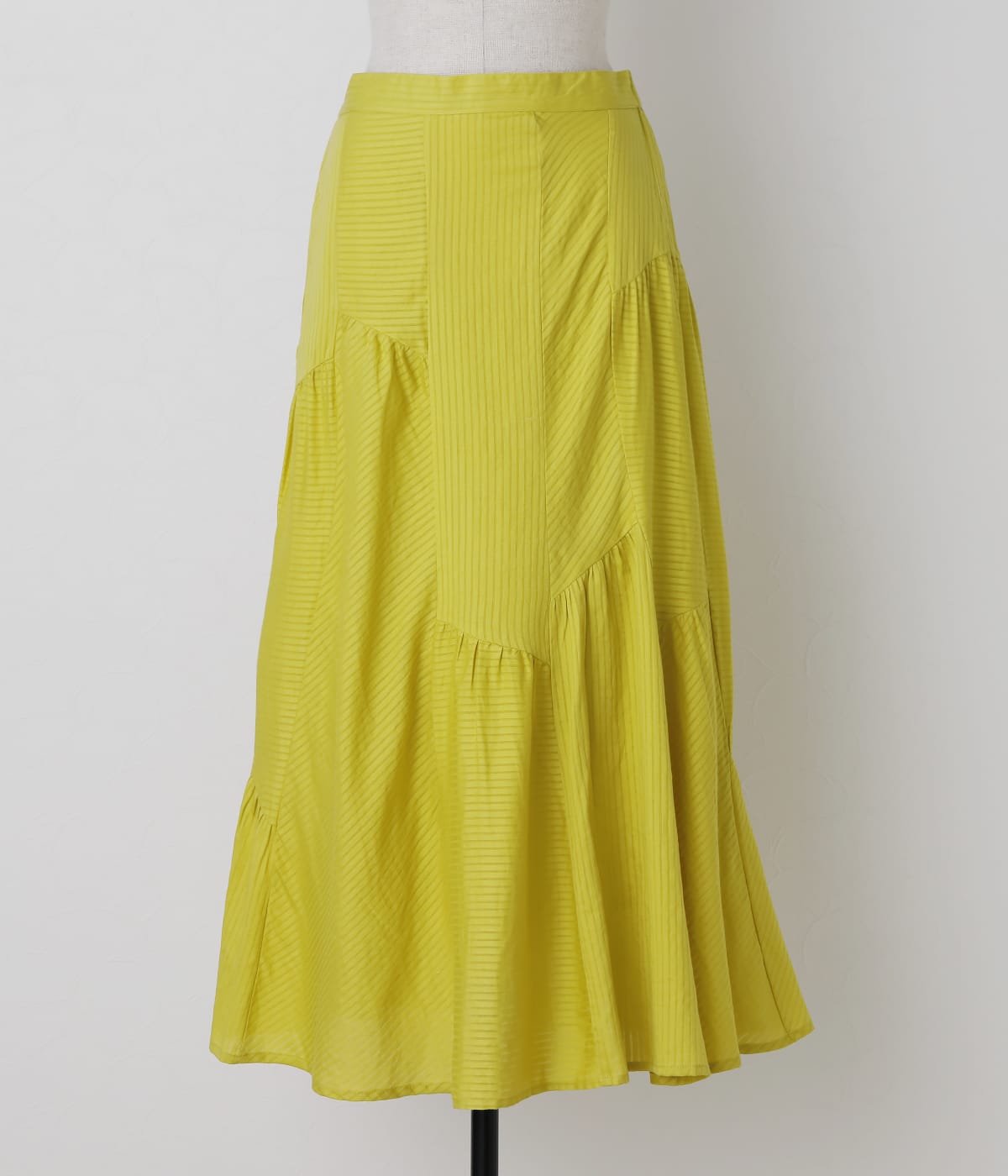 Cotton Stripe Dobby ランダムカットスカート