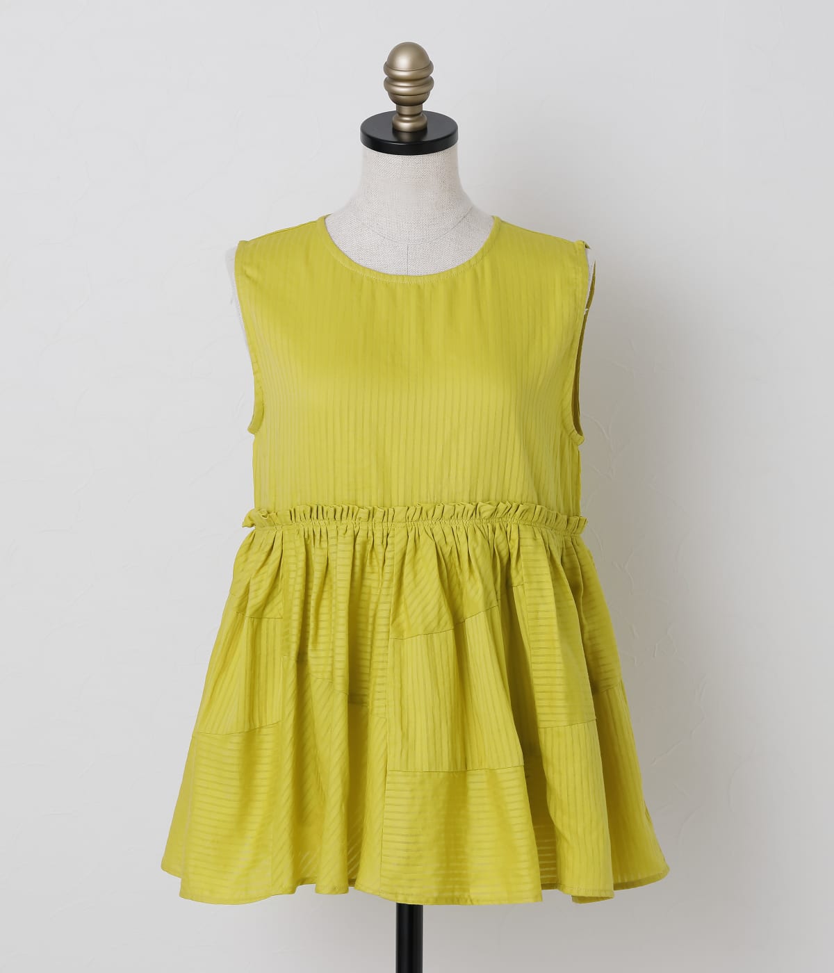 Cotton Stripe Dobby ランダムカットブラウス