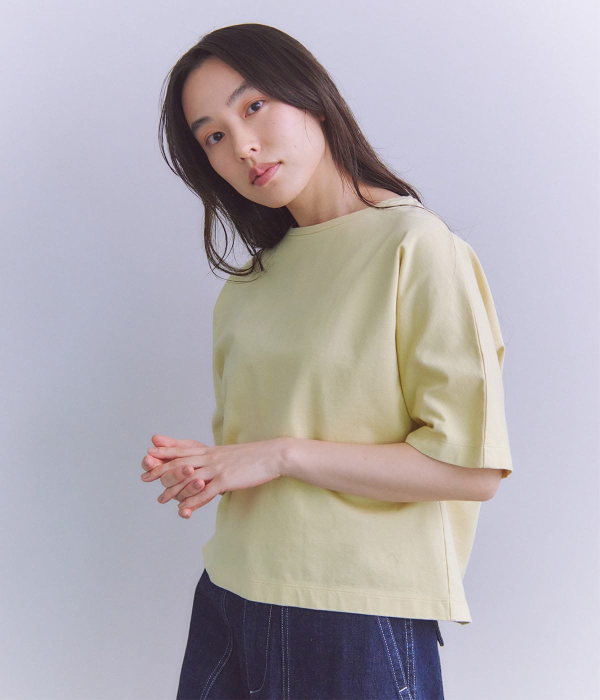 ［ALBINI］Parallel Jersey ヤッコスリーブ半袖Ｔシャツ