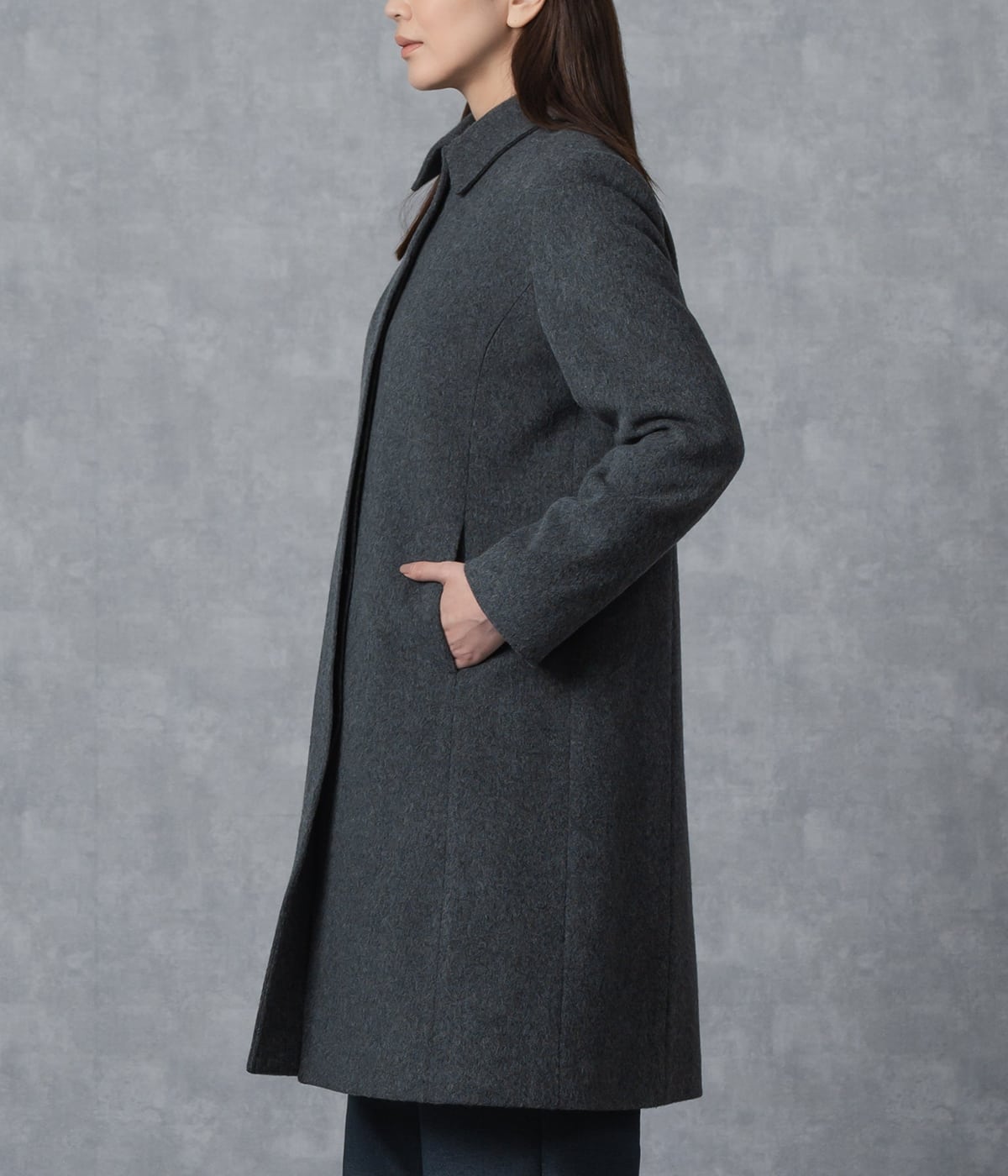 ウールビーバー ステンカラーコート(51519260-2026)｜ファッション通販