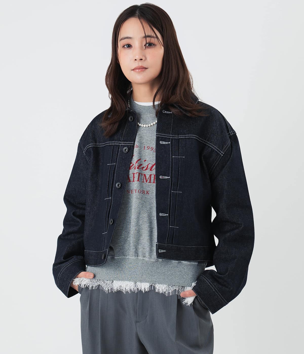 リジッドデニムジャケット レディース(78119420-2026)｜ファッション