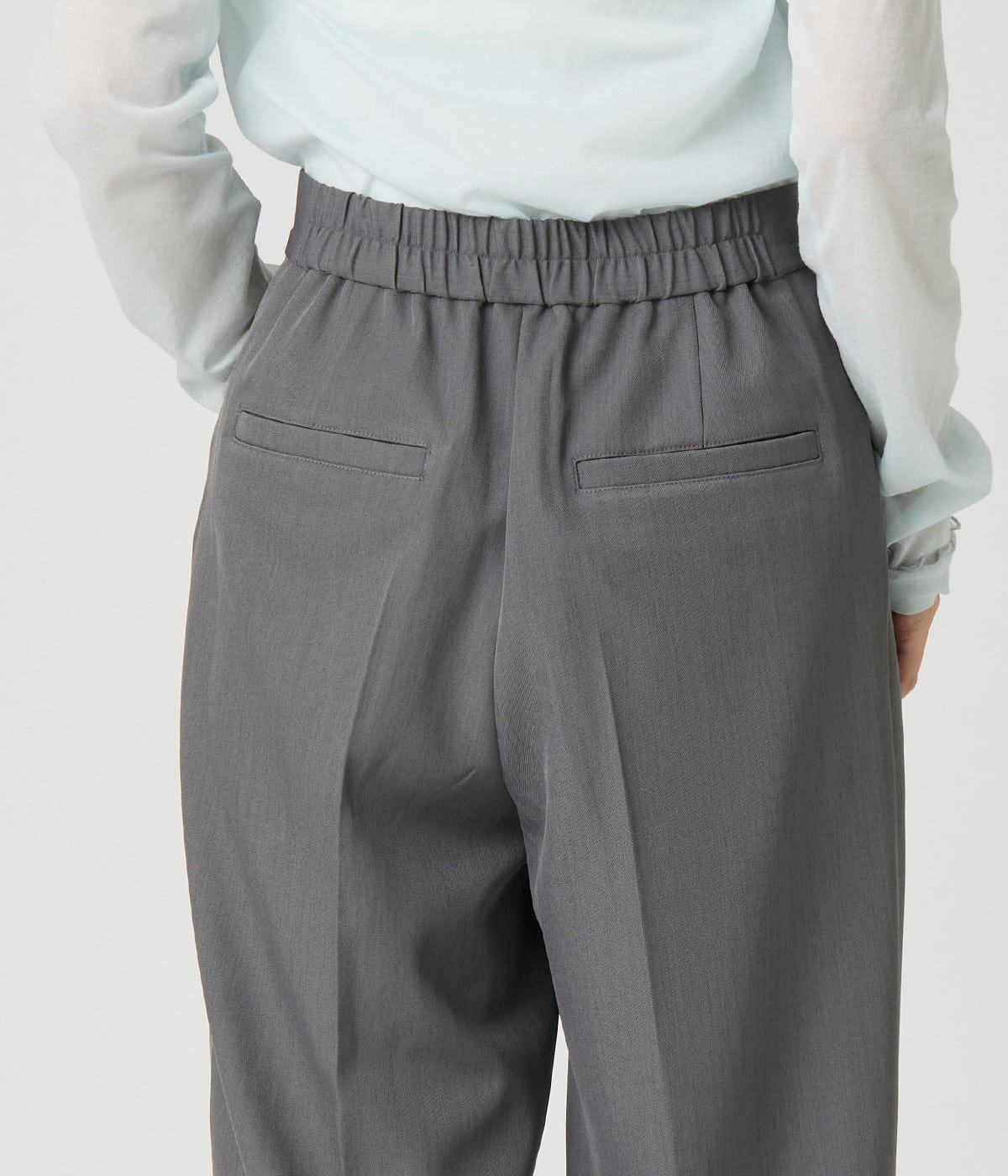 手洗い可能】2タックストレートパンツ レディース ウールライクツイル
