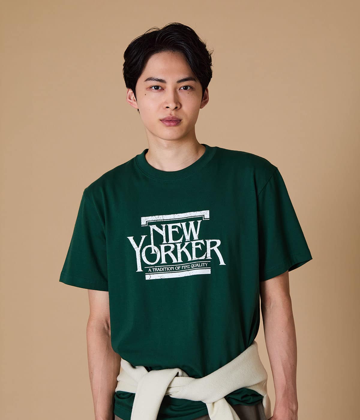 OLD LOGO クラックプリント 半袖Tシャツ