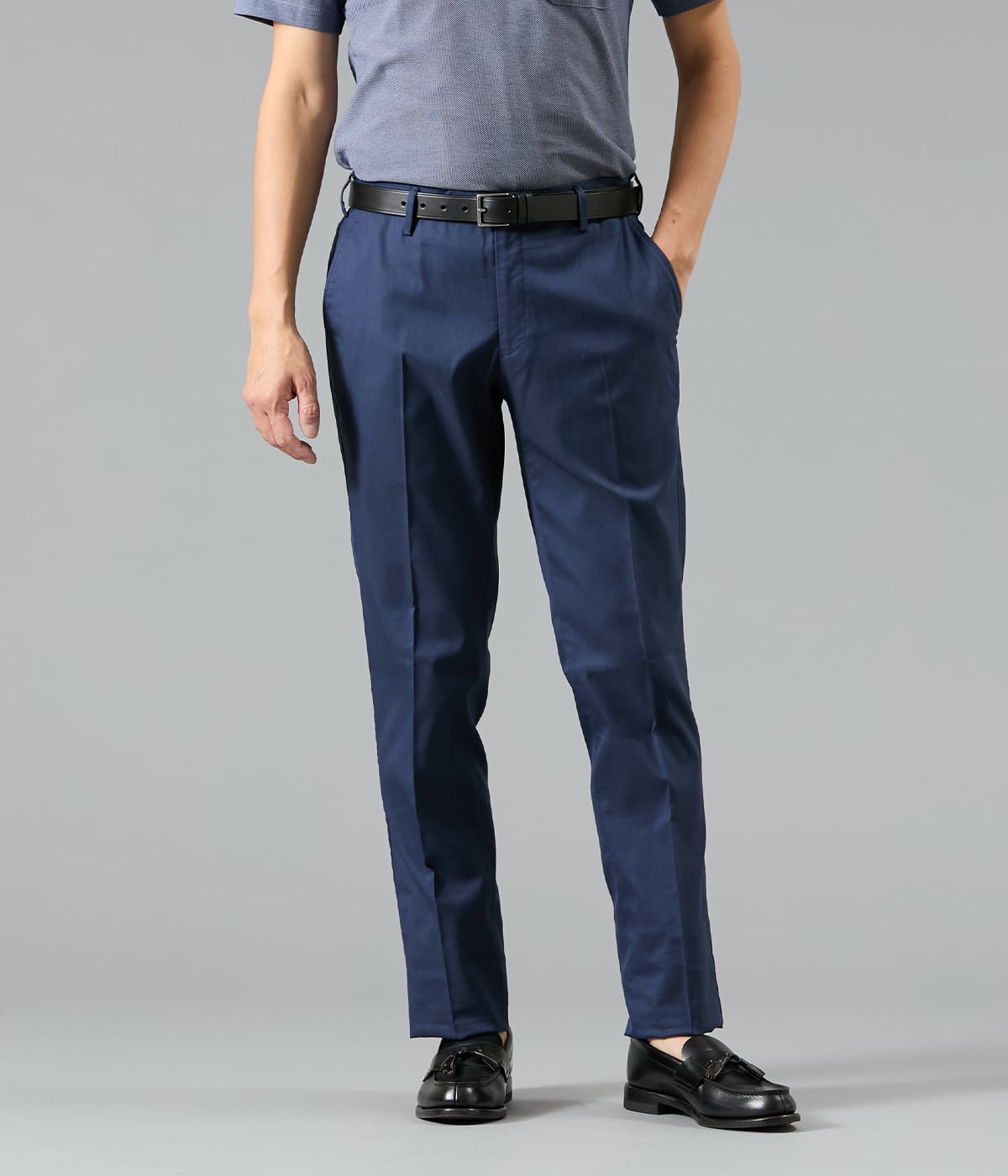 【ストレッチ・吸水速乾・接触冷感】COOLMOTION ツイル ウエストアジャストパンツ