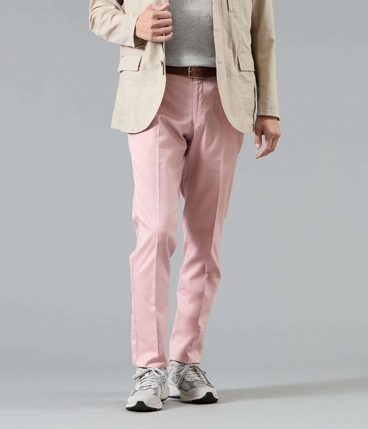 【ストレッチ・吸水速乾・接触冷感】COOLMOTION ツイル ウエストアジャストパンツ