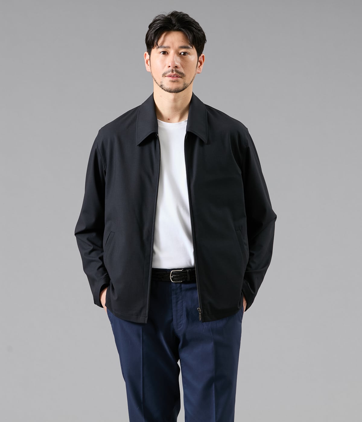 【ウォッシャブル・ストレッチ・防シワ】FLEX COMFORT スイングトップ ブルゾン(セットアップ対応)