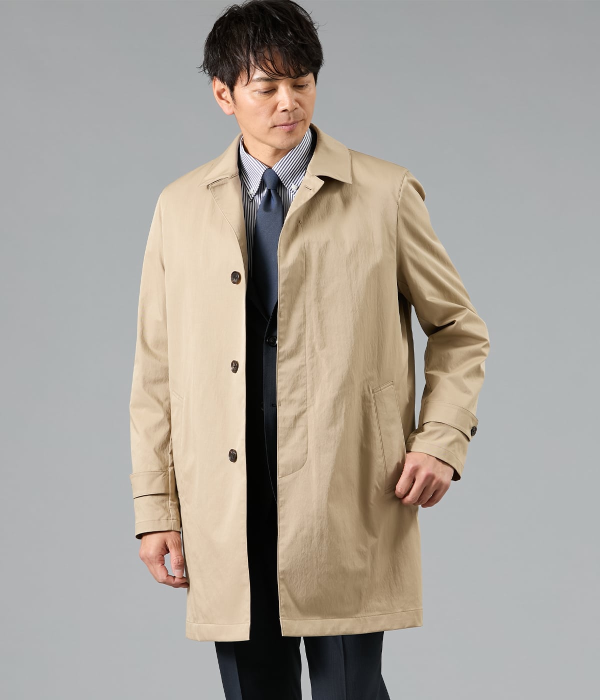 【撥水・花粉対策・UVカット】オーセンティック ライトステンカラーコート