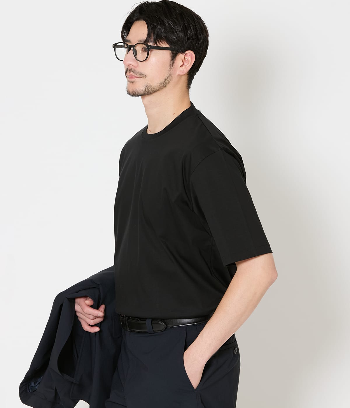 NY CARE FREE カラー 半袖ドレスTシャツ