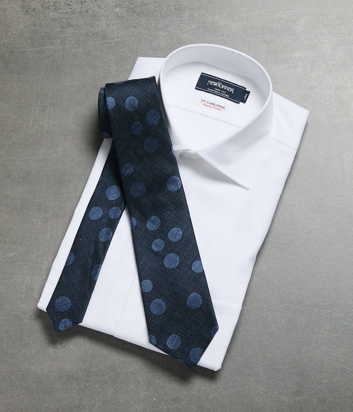 Fossati ドットグレンチェック ネクタイ